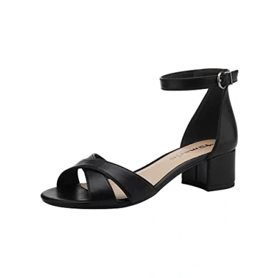 Imagen de Tamaris Mujer 1 28296 20, Sandalia con talón, Negro Mate, 36 EU
