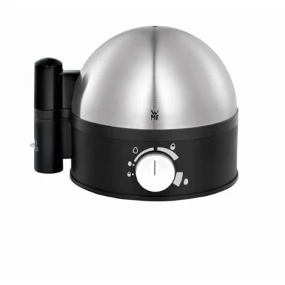 Imagen de WMF Stelio Hervidor 380 W de hasta 7 huevos, señal acústica para detener cocción graduable, acabados acero inoxidable Cromargan mate, libre BPA