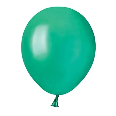 Imagen de Paquete 100 globos nacarados en latex natural Premium Quality A50 (Ø 13cm / 5&quot;), verde nacarado