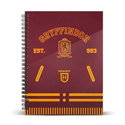 Imagen de SD TOYS Cuaderno A5 Gryffindor Harry Potter, Adultos Unisex, Multicolor, 15x21