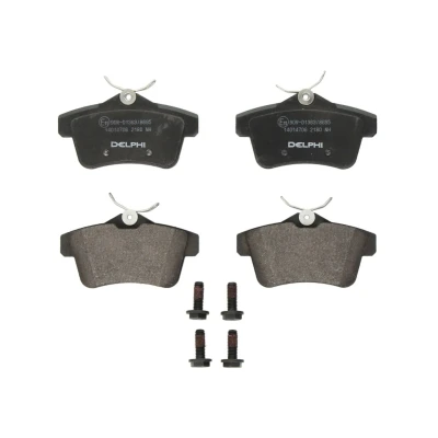 Imagen de DELPHI LP2180 Juego de pastillas freno no preparado para indicador desgaste Chapa antichirridos con accesorios PEUGEOT: 5008 I, 508 I Berlina