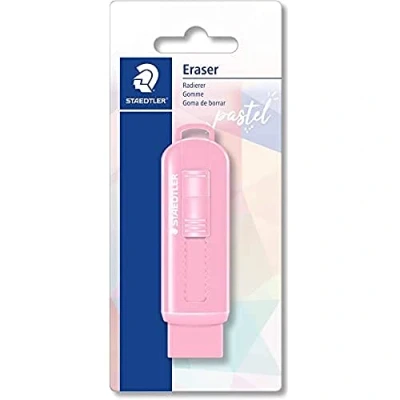 Imagen de STAEDTLER 525 PS BKPA. Goma de borrar con funda plástico. Tonalidades pastel