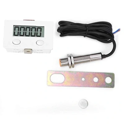 Imagen de 0 99999 Contador de inducción magnética con interruptor metal, pantalla digital LCD 5 dígitos, sensor metal BEM 5C + 12φ, sin desgaste mecánico