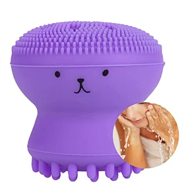 Imagen de MOUMOUTEN Cepillo Limpiador, Pulpo de Silicona Suave Exfoliante Limpieza Profunda Masajeador Reafirmante