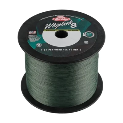 Imagen de Berkley Whiplash 8 Línea Trenzada Green 2000m 0.25mm (40kg) Hilo trenzado