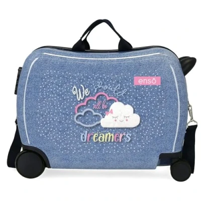 Imagen de Enso Dreamer Maleta Infantil Azul 50x38x20 cms Rígida ABS Cierre de combinación Lateral 32L 1,8 kgs 4 Ruedas Equipaje Mano