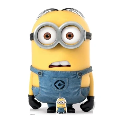 Imagen de Star Cutouts Ltd Tarjeta de felicitación Minions con Recorte cartón, diseño Mi Villano Favorito, Multicolor, 147 x 93 cm