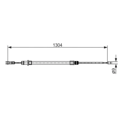 Imagen de Cable de freno, freno mano BOSCH 1 987 482 431