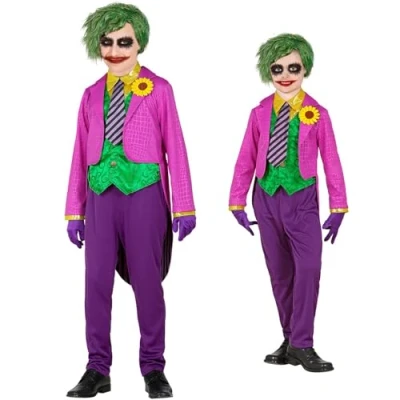 Imagen de W WIDMANN EVIL CLOWN (tailcoat with shirt and vest, pants, tie, guantes) (116 cm / 4 5 años)