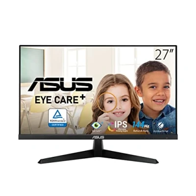 Imagen de Monitor gaming ASUS VY279HGE, 27&quot;, Full HD, 1 ms MPRT, 144 Hz, IPS, 1x HDMI, Auriculares, FreeSync Premium™, Negro