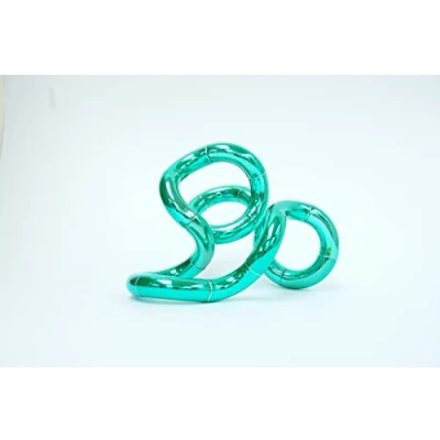 Imagen de Tangle 85218 Fidget Toy Junior Metallic Serie, juguete antiestrés, promueve la coordinación y motricidad fina, giro combinación, de habilidades motoras para niños a partir 3 años,