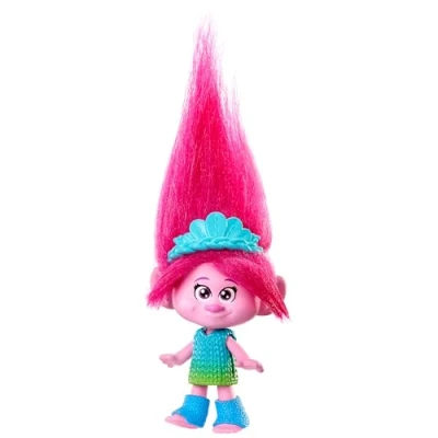 Imagen de Mattel Trolls 3 Todos Juntos Muñeca Reina Poppy, inspirado en la película, juguete +3 años (HNF06)