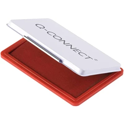 Imagen de Q Connect KF25212 Cojín metálico de tinta para sellos, color rojo