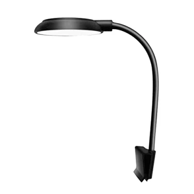 Imagen de KAKASEA Abrazadera de luz con clip para peceras, luces LED acuario, blancas y azules, rotación 360 grados, enchufes USB 5 W