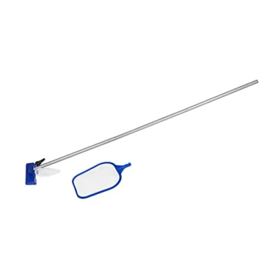 Imagen de Bestway 58013 Kit de Limpieza Piscinas Limpiafondos, Recogehojas y Pértiga 174 cm, Multicolor