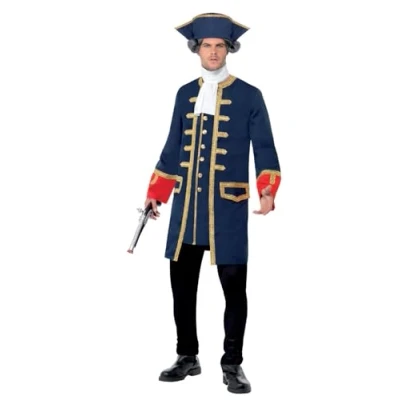Imagen de Smiffys Disfraz de comandante pirata, con abrigo y sombrero