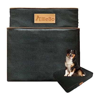 Imagen de Ellie Bo Funda para Cama de Perro XXL 48 Pulgadas, Color Negro Impermeable