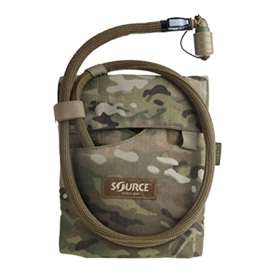 Imagen de Source Tactical Kangaroo Sistema de hidratación plegable 1 litro con válvula Storm Push Pull bolsa (Multicam), nailon