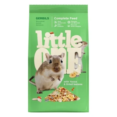 Imagen de Little One Jerbos Paquete Doble 2 x 400 g Alimento Completo para Cubre Todas Las Necesidades de Proteínas, Grasas, Carbohidratos, Minerales y Vitaminas