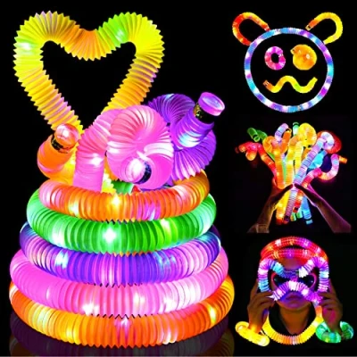 Imagen de Detalles Cumpleaños Niños 3 4 5 6 7 8 9 Años, Pulseras Luminosas Fluorescentes Fiesta Juguetes 10 Años Regalos Juguete Niña Neon Barras Glow Stick