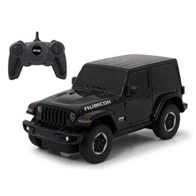 Imagen de JAMARA Jeep Wrangler JL 405196 1:24 2,4 GHz con Licencia Oficial, 1 Hora de Tiempo conducción a Unos 9 km/h, Detalles Perfectamente reproducidos, Acabado, Negro, Talla única