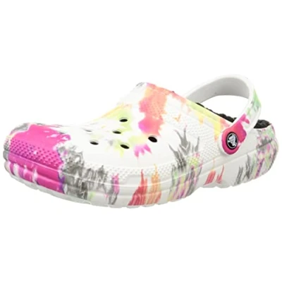 Imagen de Crocs Classic Lined Tie dye Clog, Zuecos Unisex adulto, Blotched Dye, 36/37 EU