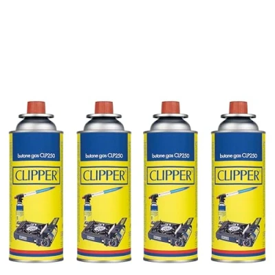 Imagen de Clipper Cartuchos de 400ml Gas Universal para Dispositivos Fuego Válvula GLP250 Camping Gas, Estufas, Sopletes y Cocinas (4)