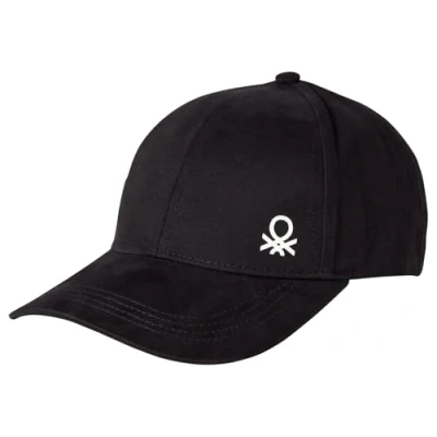 Imagen de United Colors of Benetton Cappello C/Visiera 6yctca01y Juego de Accesorios Invierno, Negro, Small Unisex niños