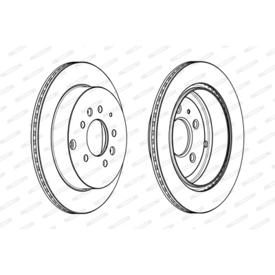Imagen de FERODO PREMIER DDF1819C Disco de freno 302 18 5 114,3 ventilado revestido sin tornillos MAZDA: CX 7