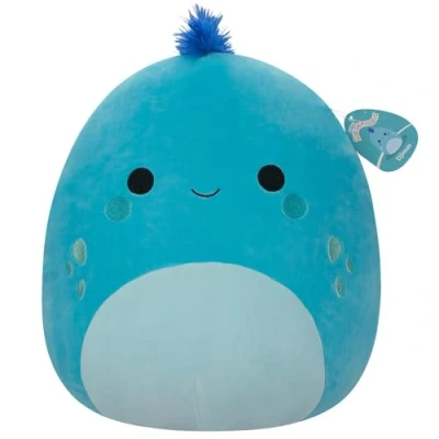 Imagen de Squishmallows SQCR05475 Djimon The Cyan Iguana con Pelo Azul, Multicolor
