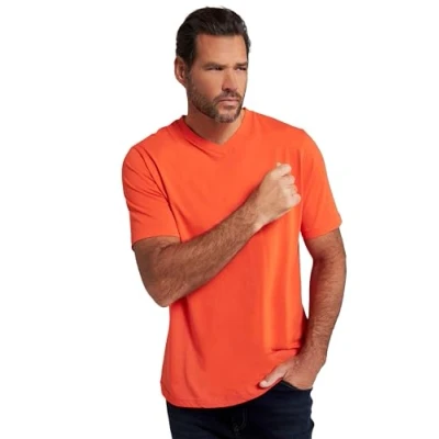 Imagen de JP 1880 Camiseta básica, Cuello en V, hasta 8XL, Amarillo, 6XL para Hombre