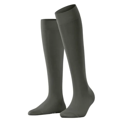 Imagen de FALKE Cotton Touch W KH algodón largo unicolor 1 par, Calcetines largos Mujer, Verde (Military 7826) nuevo ecológico, 39 42