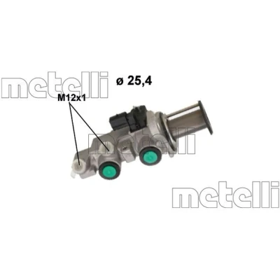 Imagen de METELLI 05 1266 Cilindro Maestro de Freno 25,4 Aluminio