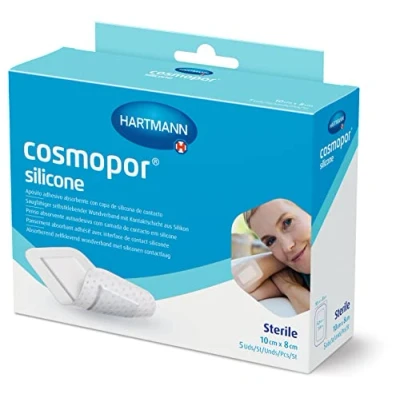 Imagen de COSMOPOR SILICONE APOSITO ESTERIL 5 Unidades 10x8 CM