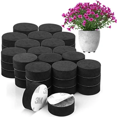 Imagen de BELLE VOUS Pies para Macetas (Pack de 50) Elevadores Invisibles Maceteros Pie Antideslizante con Adhesivo Medianas y Grandes Accesorios Interiores Exteriores
