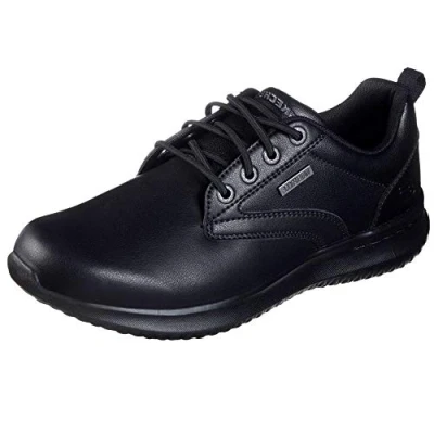 Imagen de Skechers Delson Zapatos con cordones, Hombre, Talla: 42, Black
