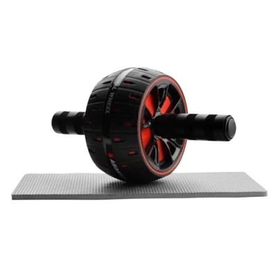 Imagen de Noxtioanip Rueda Abdominal, Rodillo Abdominales con Alfombrilla Hombres y Mujeres para Abdominal Exercises Máximo 150kg, Ab Roller Manijas de Espuma Casa