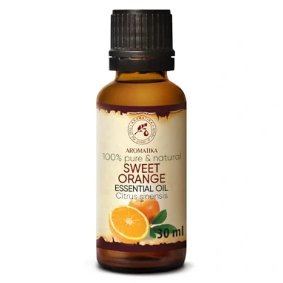 Imagen de Aceite Esencial Naranja 30ml 100% Puro y Natural Efecto Contra Celulitis Fragancias para Hogar Mejor Belleza Aromaterapia Baño Difusor Lámparas de Aroma