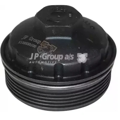Imagen de JP GROUP 1118550100 Cubierta, caja filtro de aceite VOLKSWAGEN: Golf 5, Passat B6 Berlina, Touareg I, SEAT: Leon II Hatchback, Ibiza 4