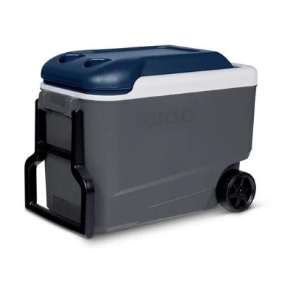 Imagen de IGLOO Maxcold 40 Roller Nevera portátil con Ruedas, 38 litros, Azul