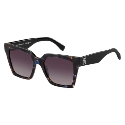 Imagen de Tommy Hilfiger Mujer TH 2100/S JBW/3X Gafas de sol Acetato La Habana/Azul Burdeos Cuadrada Sombreado