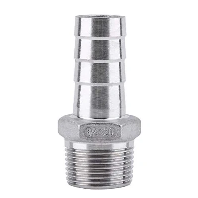 Imagen de Conector de Lengüeta Acero Inoxidable, Manguera, Cola Manguera Conexión Tubería Rosca Macho SS304 Inoxidable BSP 1/8 &quot; 3/4&quot;(3/4 * 20mm)