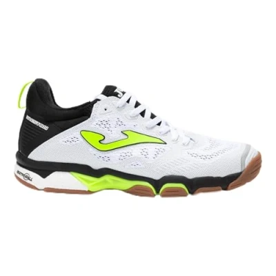 Imagen de Joma Breston Zapatillas de balonmano, Hombre, Talla: 43.5, White/black/yellow Fibra sintética/tela