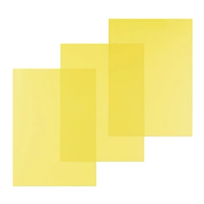 Imagen de Pavo película de PVC para la unión, tamaño A4, 0,2 mm, paquete 100 hojas, color: amarillo transparente