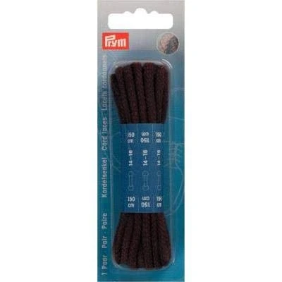 Imagen de Prym Round Laces, Brown, 150 cm x Ø 5 mm, braun, 2 Stück