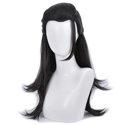 Imagen de HIROAKIYA Suguru Geto Wig, Cosplay Wig with Cap, Length approx.60cm
