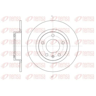 Imagen de REMSA 61469.00 Disco de freno Eje trasero 264, 264 10 5 macizo OPEL: Corsa D Hatchback, E Hatchback