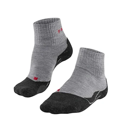 Imagen de FALKE TK2 Explore Short M SSO lana hilo funcional anti ampollas gruesa 1 par, Calcetines para senderismo Hombre, Gris (Light Grey 3403), 44 45