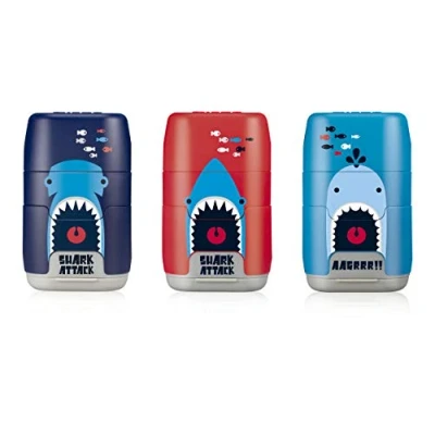Imagen de MILAN Compact Shark Attack, Caja Expositora 16 Afilaborras