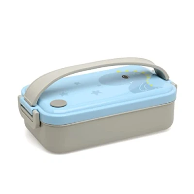 Imagen de Kiokids Caja Almuerzo Acero Inoxidable Dino Azul